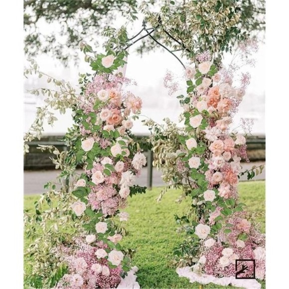 5Pcs 32.5FT Pink Flower Garland Fake Rose Vines Faux Artificial Floral Garland - Picture 7 of 8